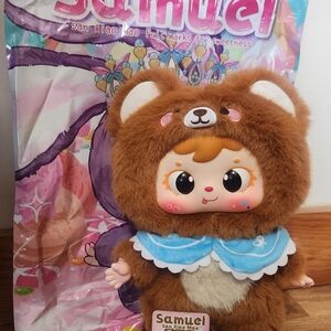 Samuel 400% Sweetness Toffee Bear Boba Eyes Blind Box Plush NEW